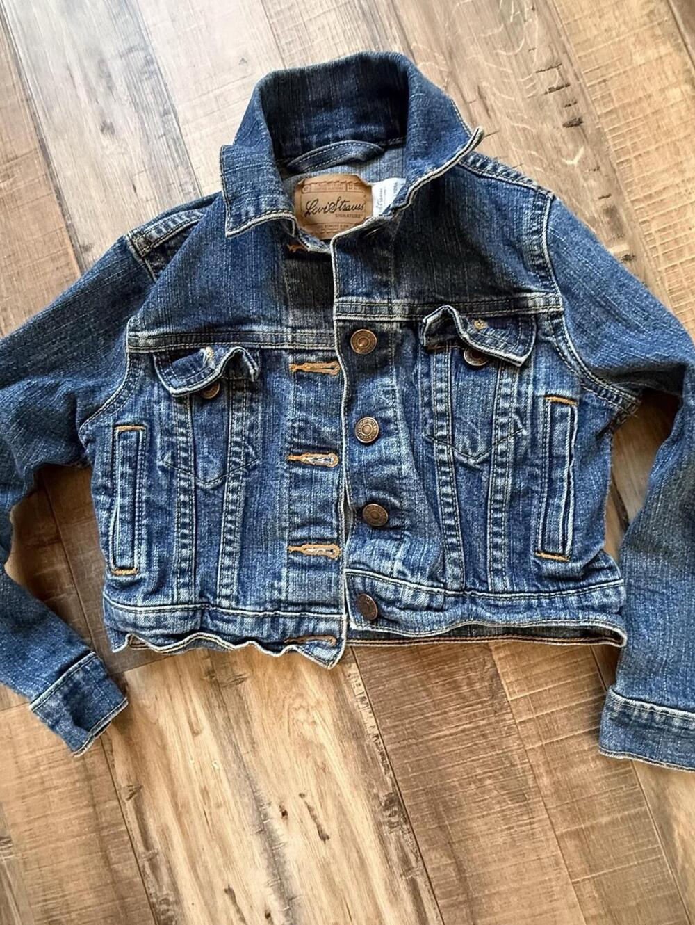 Levi's Strauss Trucker Jean Jacket Baby‎ Sz XS